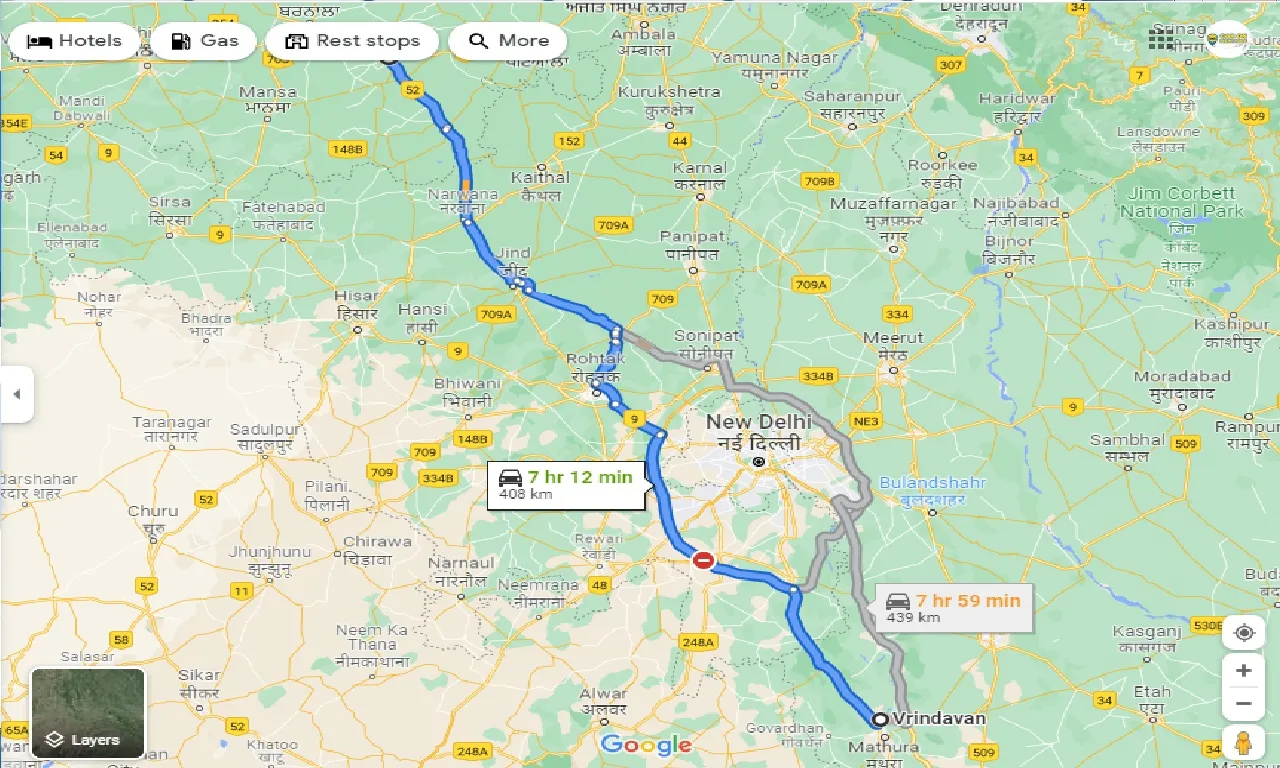 vrindavan-to-sangrur-taxi