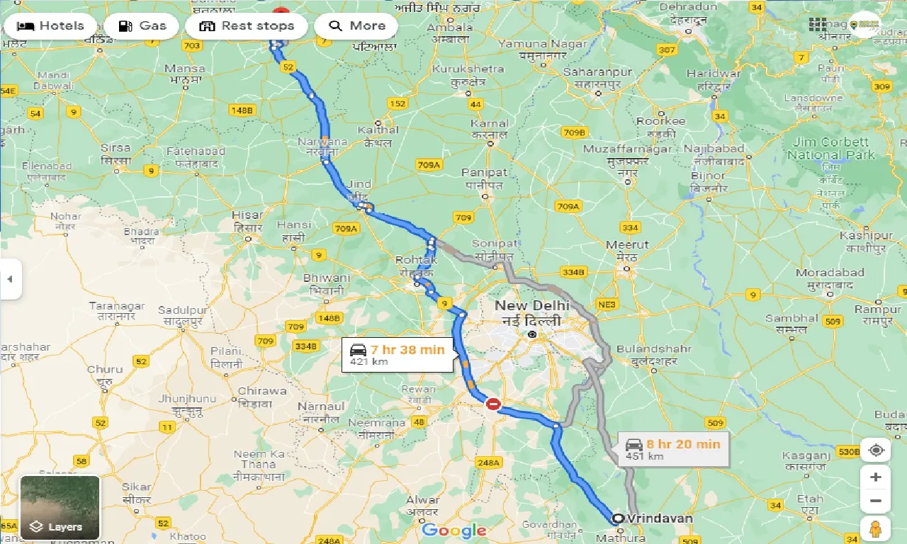 vrindavan-to-saron-one-way