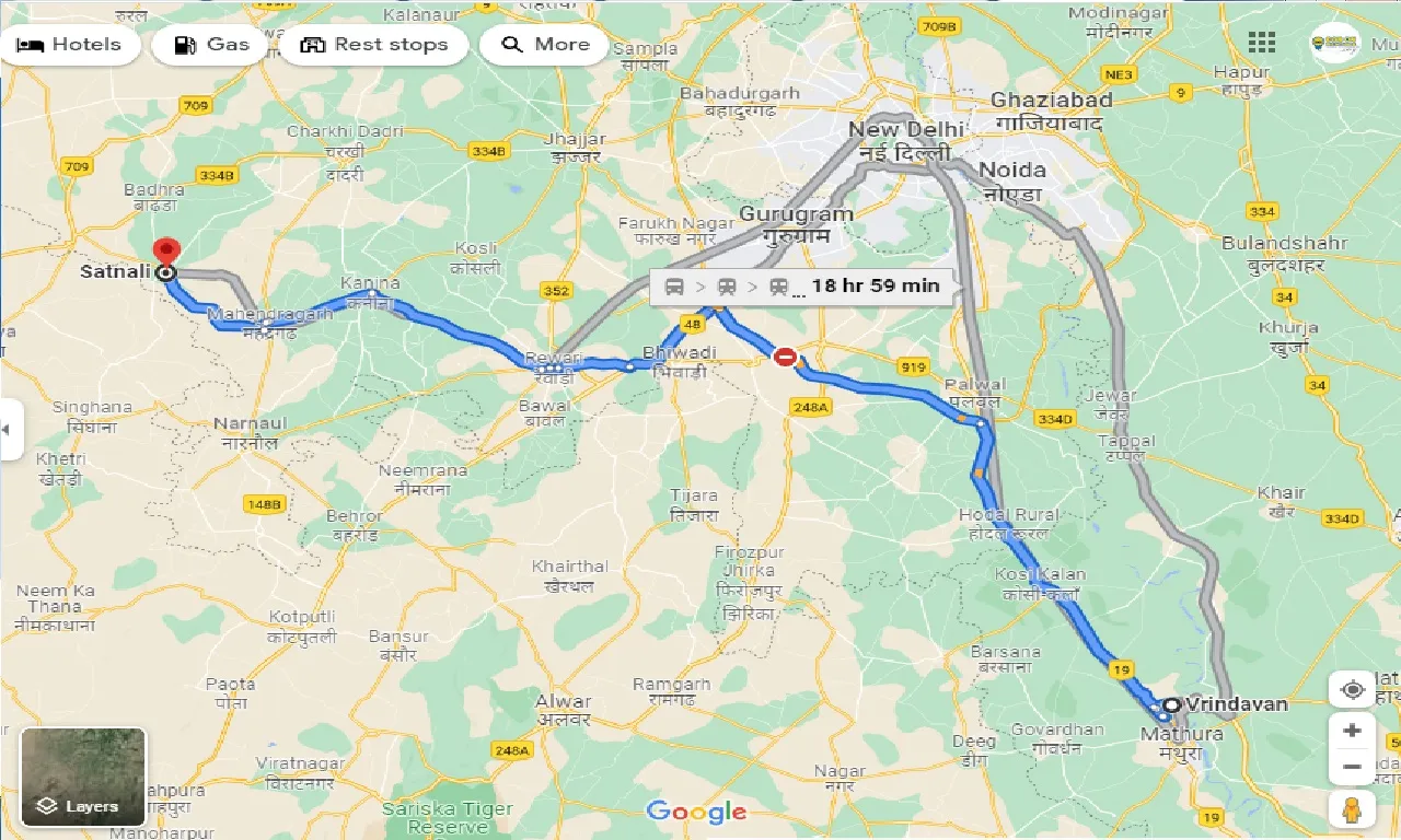 vrindavan-to-satnali-one-way