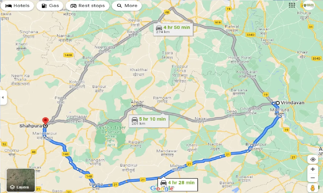 vrindavan-to-shahpura-taxi