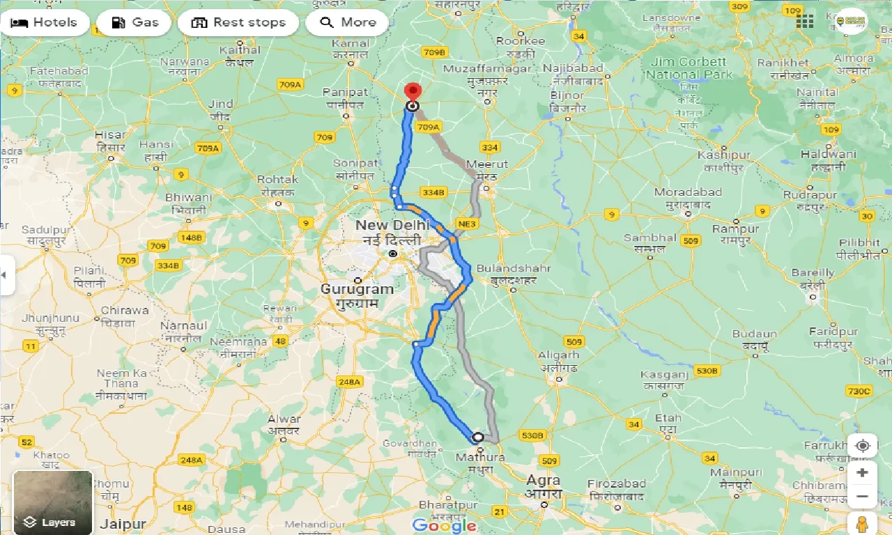 vrindavan-to-shamli-taxi