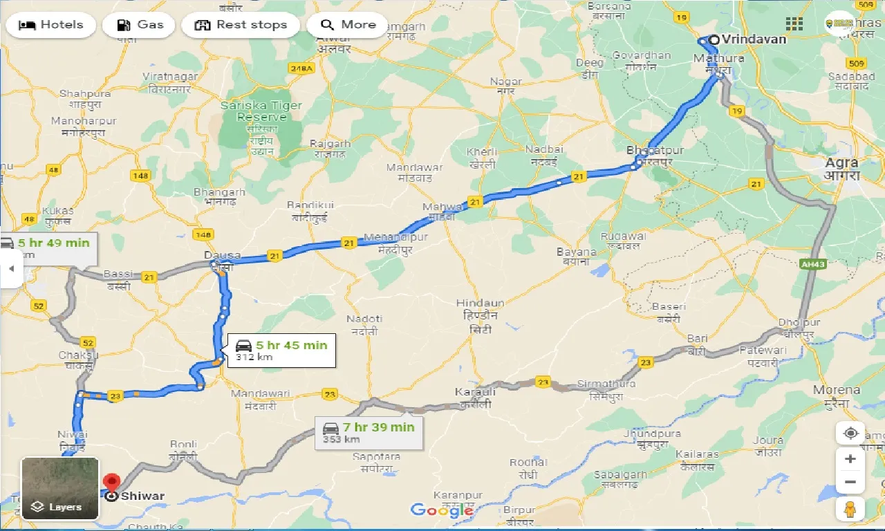 vrindavan-to-shiwar-one-way