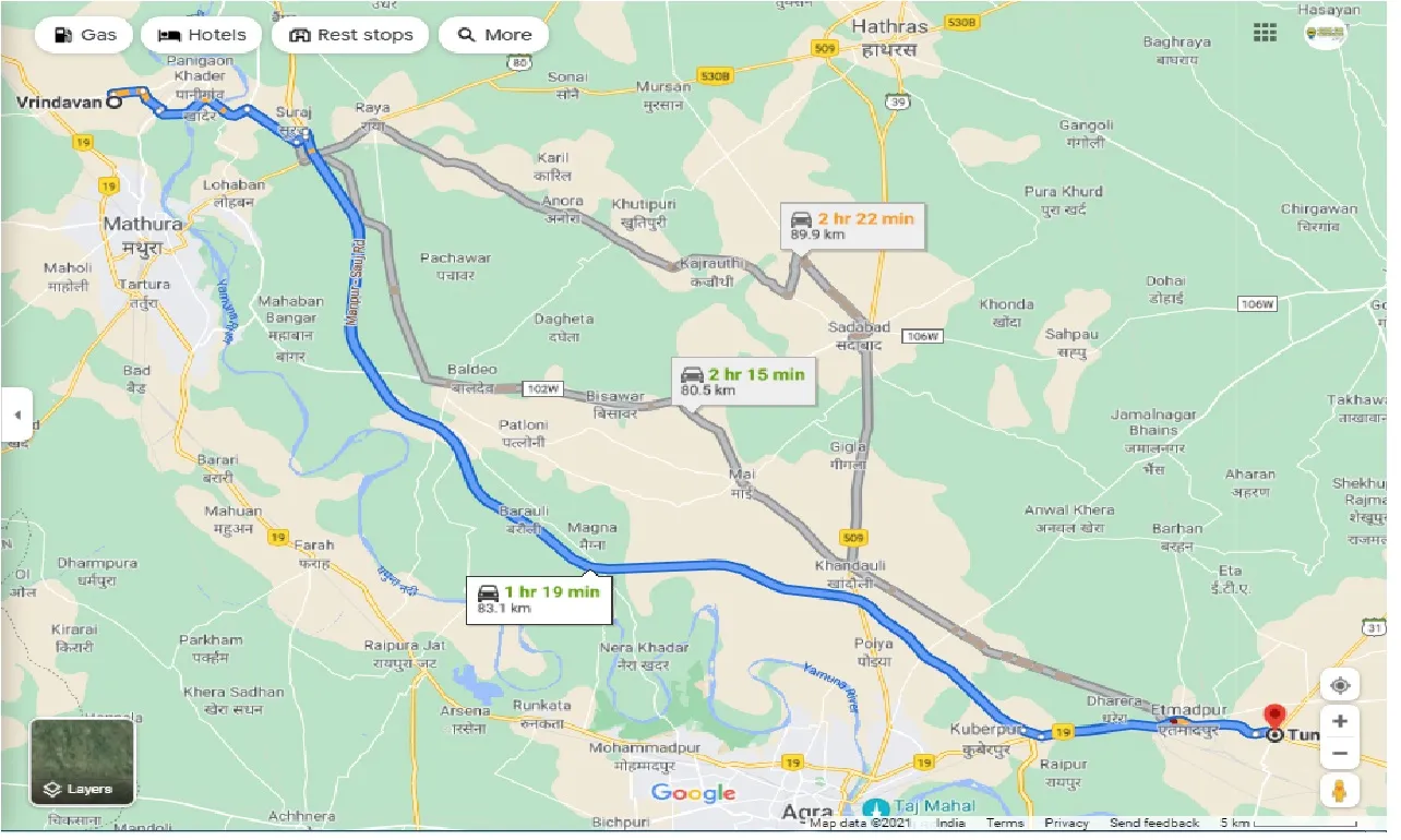 vrindavan-to-tundla-round-trip