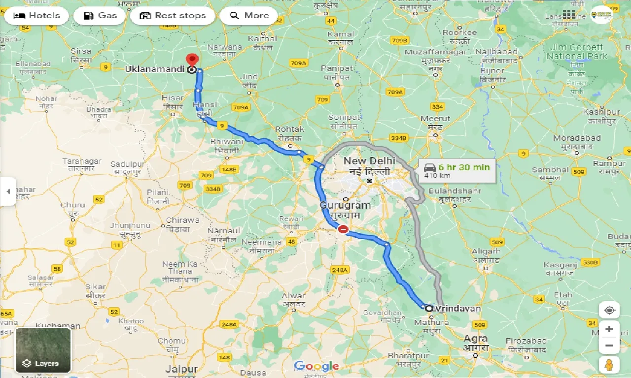 vrindavan-to-uklanamandi-one-way