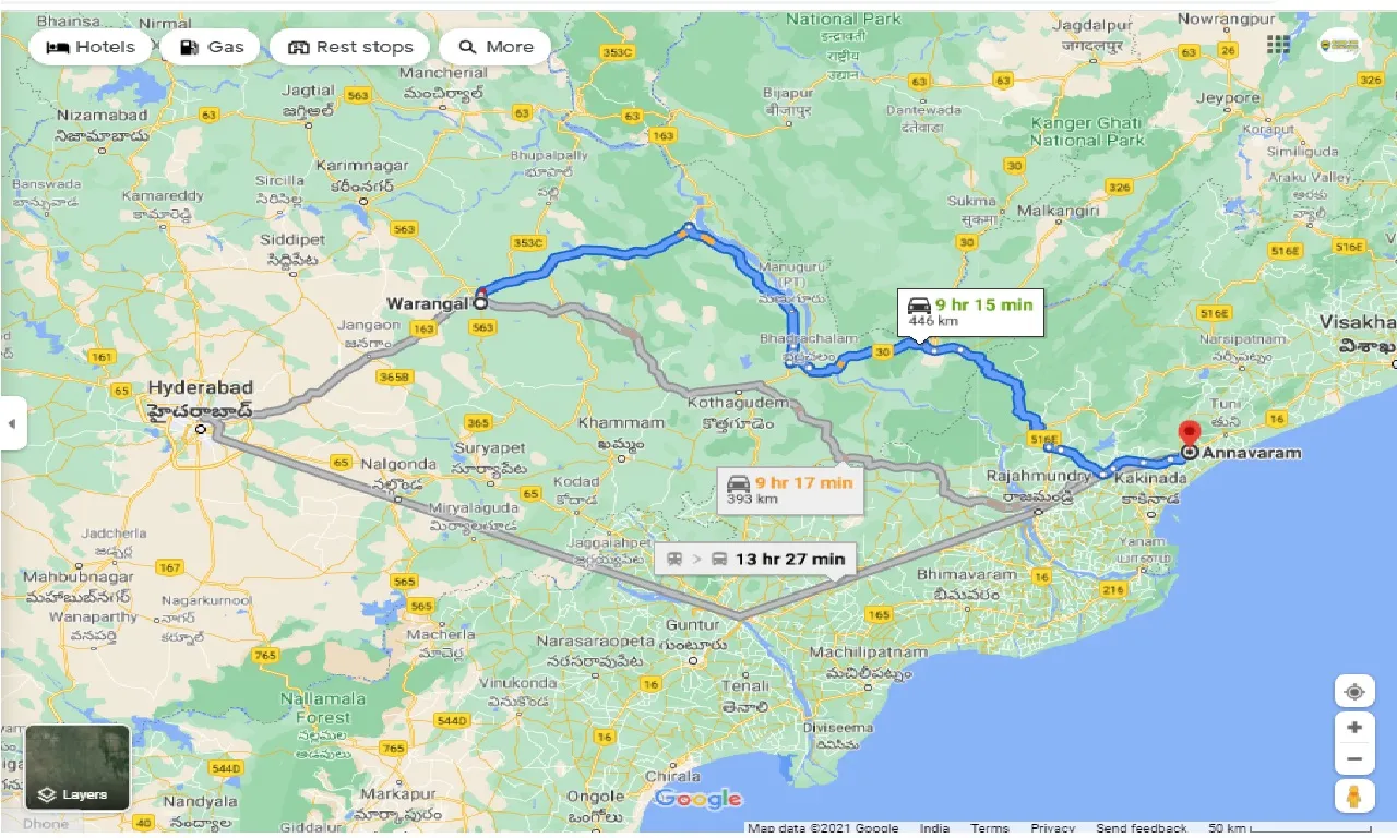 warangal-to-annavaram-round-trip