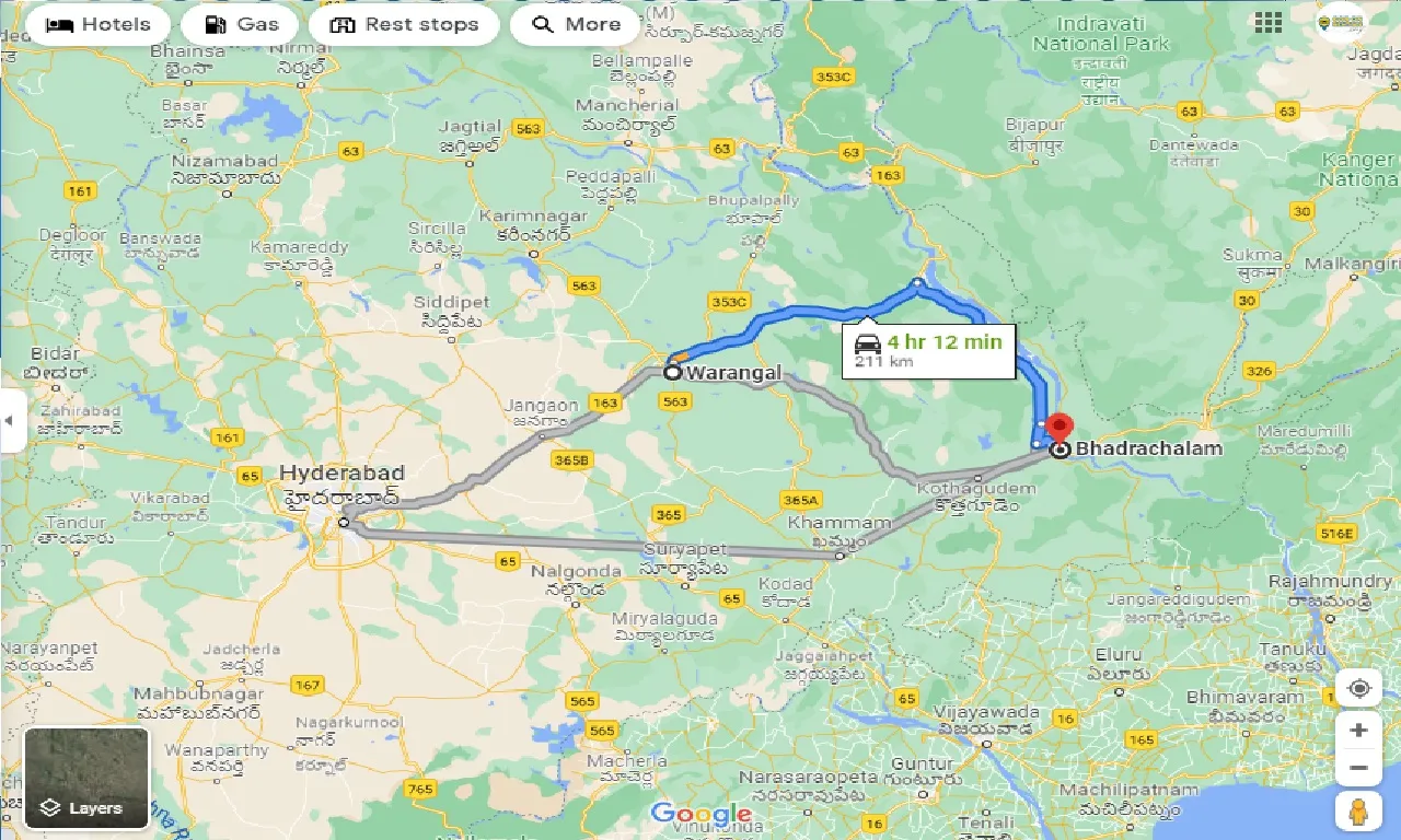 warangal-to-bhadrachalam-one-way