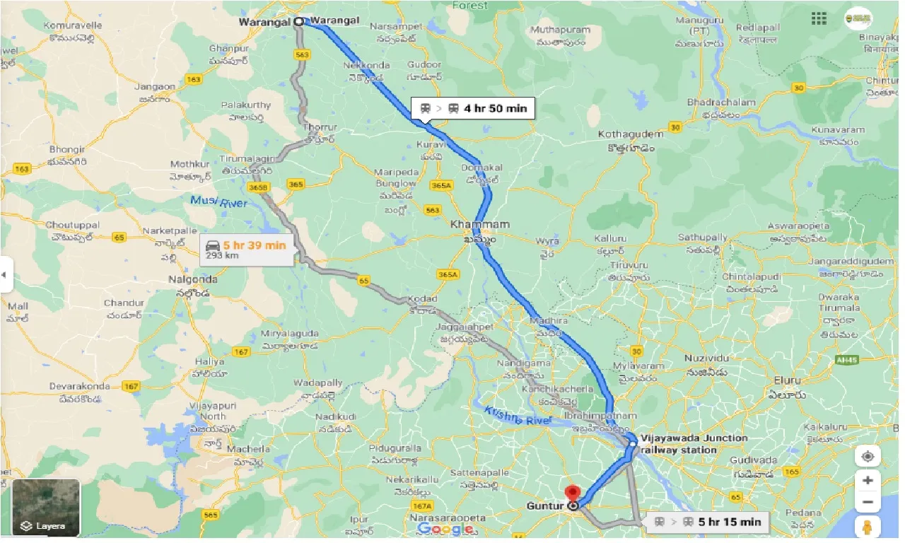 warangal-to-guntur-one-way