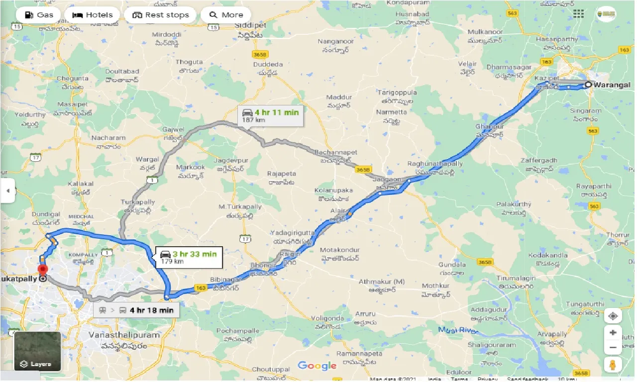 warangal-to-kukatpally-one-way