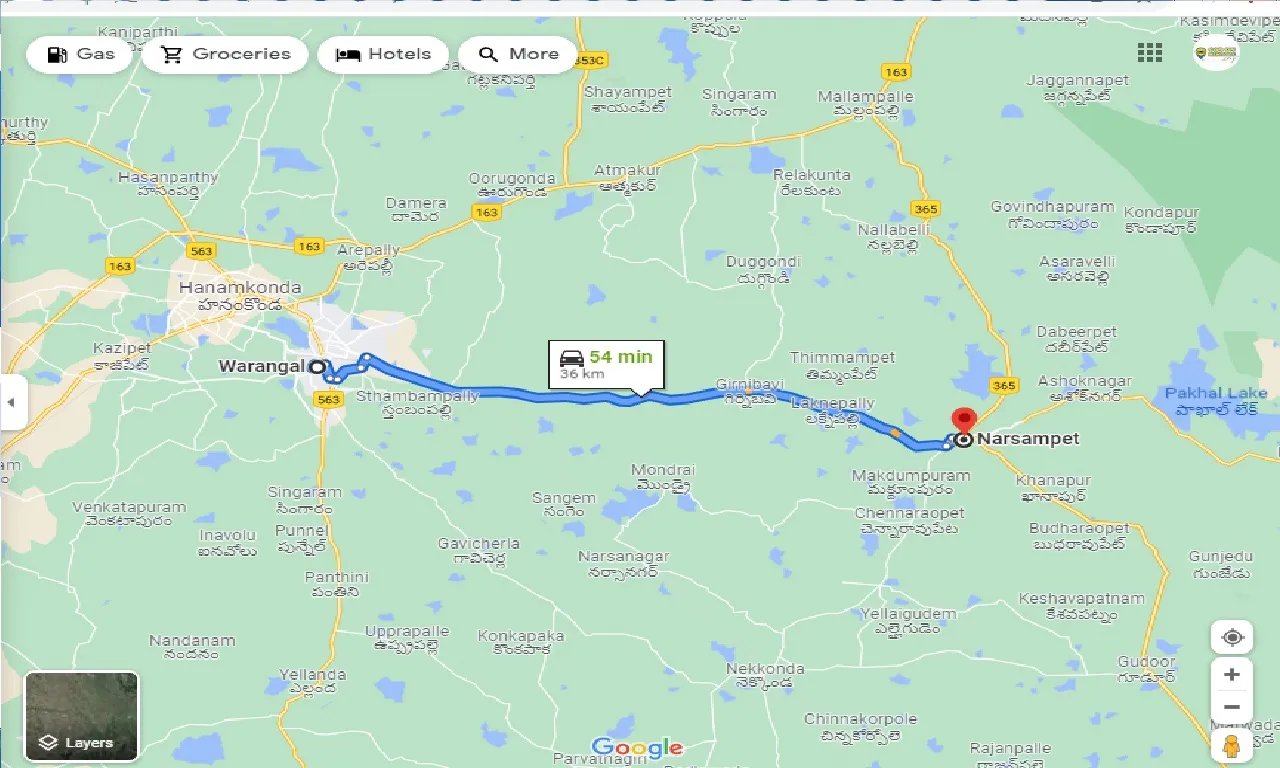 warangal-to-narsampet-one-way