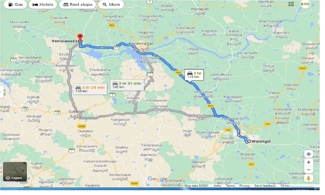 warangal-to-vemulawada-round-trip