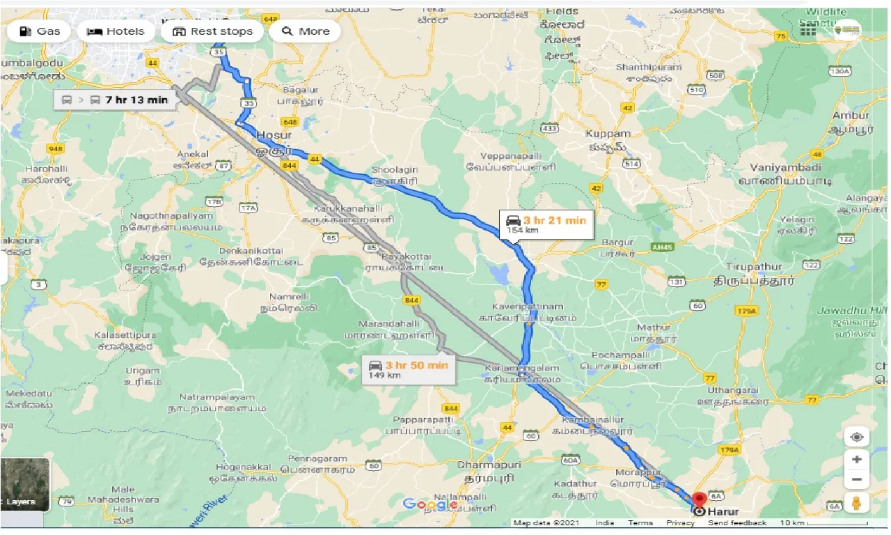 whitefield-to-harur-one-way