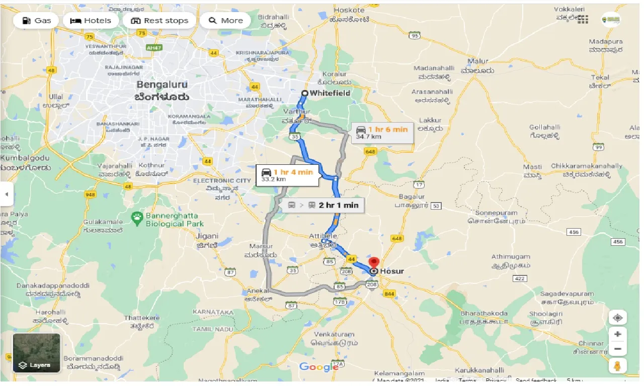 whitefield-to-hosur-one-way