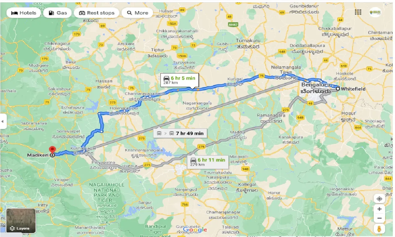 whitefield-to-madikeri-round-trip