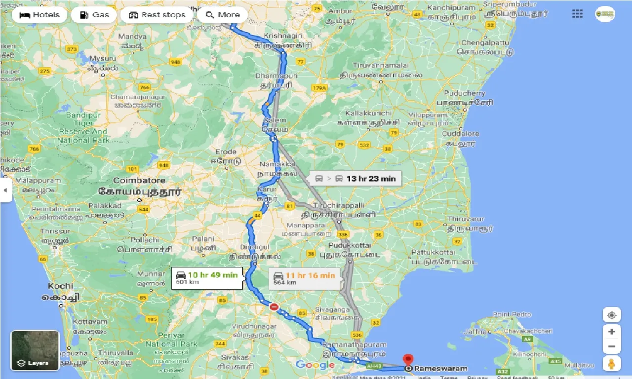 whitefield-to-rameshwaram-round-trip