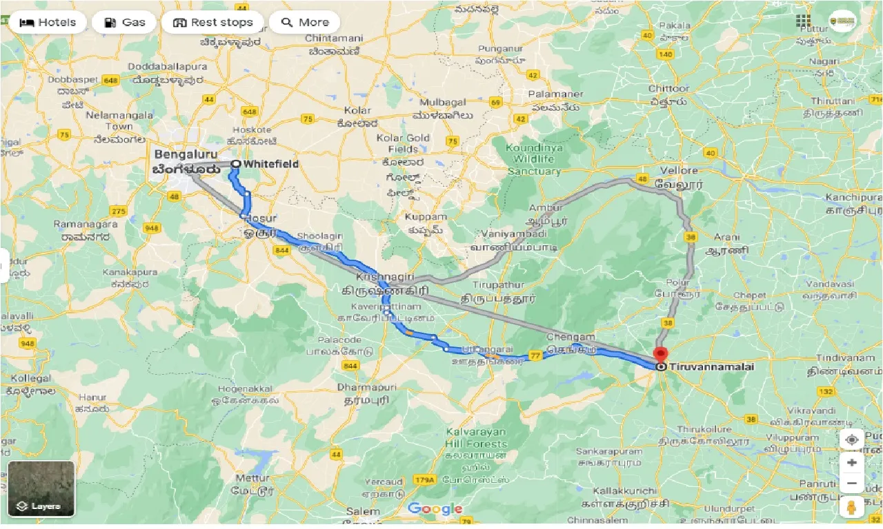 whitefield-to-thiruvannamalai-one-way