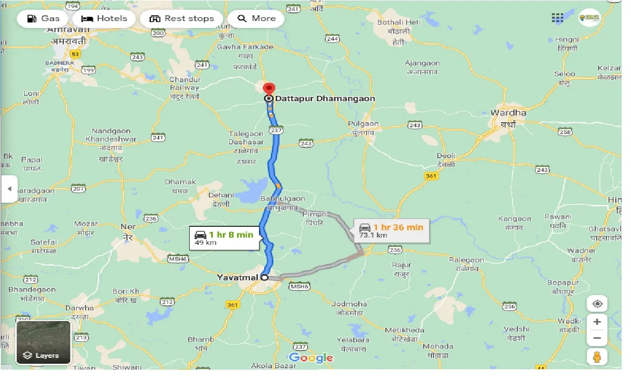 yavatmal-to-dhamangaon-round-trip